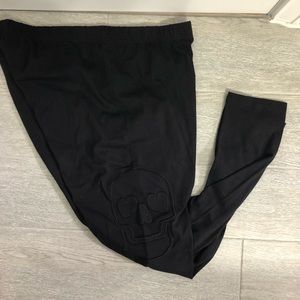 TORRID - Black Leggings with Skull Design